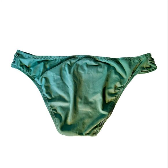 Victoria's Secret Seafoam Blue Green Knockout Solid Bikini Bottoms Sz Large. - Picture 2 of 7